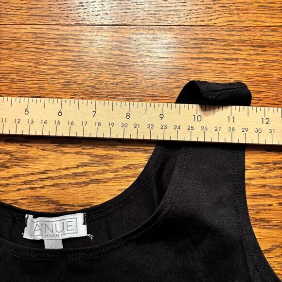 A'nue Miami A Line Tank Stretchy Black Women's Size Petite Small Made in USA NWT - Picture 8 of 12